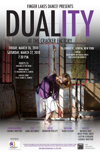 Duality Dance Poster - graphic design by jordannerissa