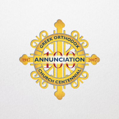 Annunciation Greek Orthodox Church Centennail Logo