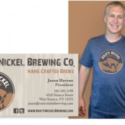 rusty nickel brewing co. business card