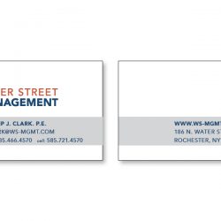 water street management business card