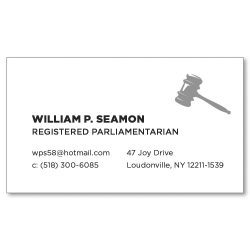 parliamentarian business card
